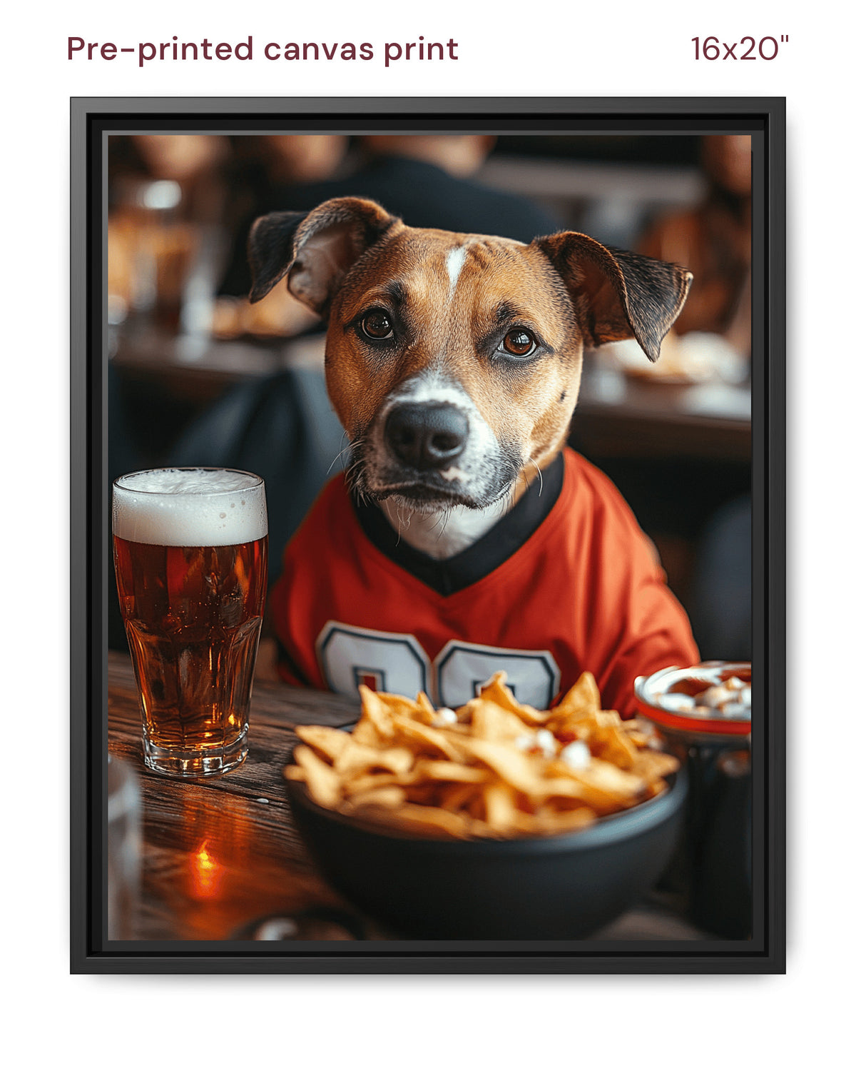 Canvas Print 16x20 Framed Black