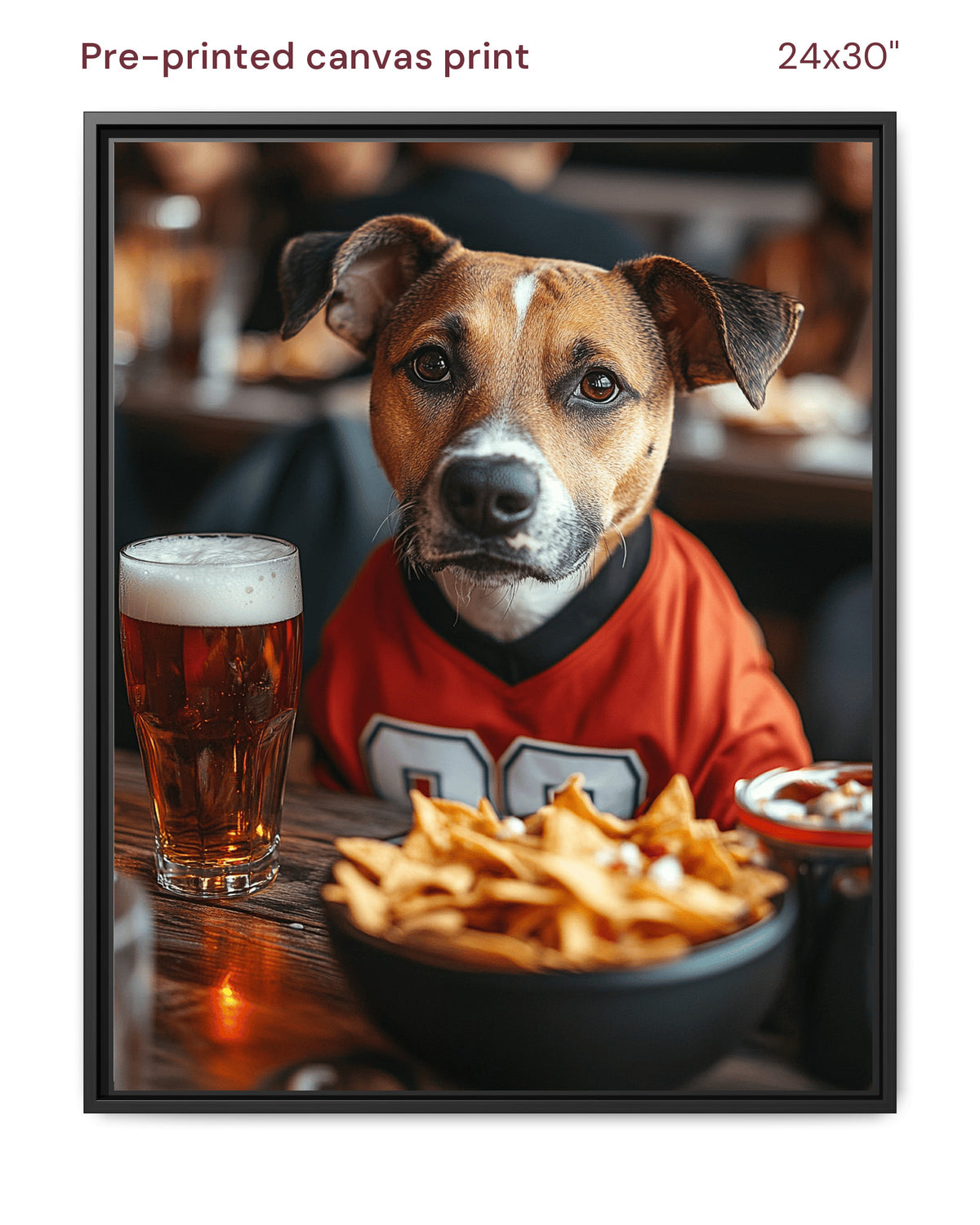 Canvas Print 24x30 Framed Black