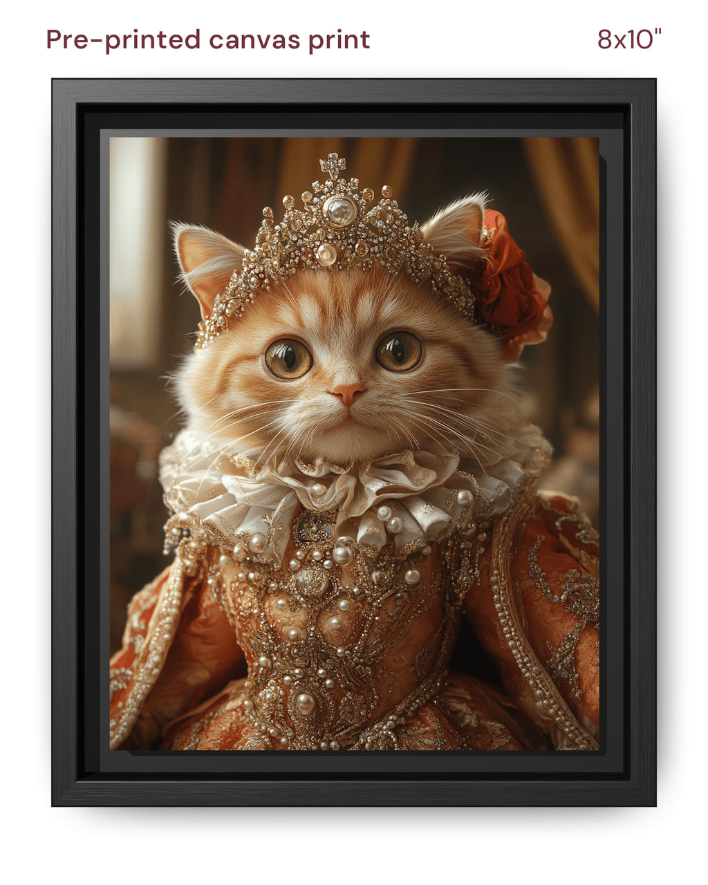 Canvas Print 8x10 Framed Black