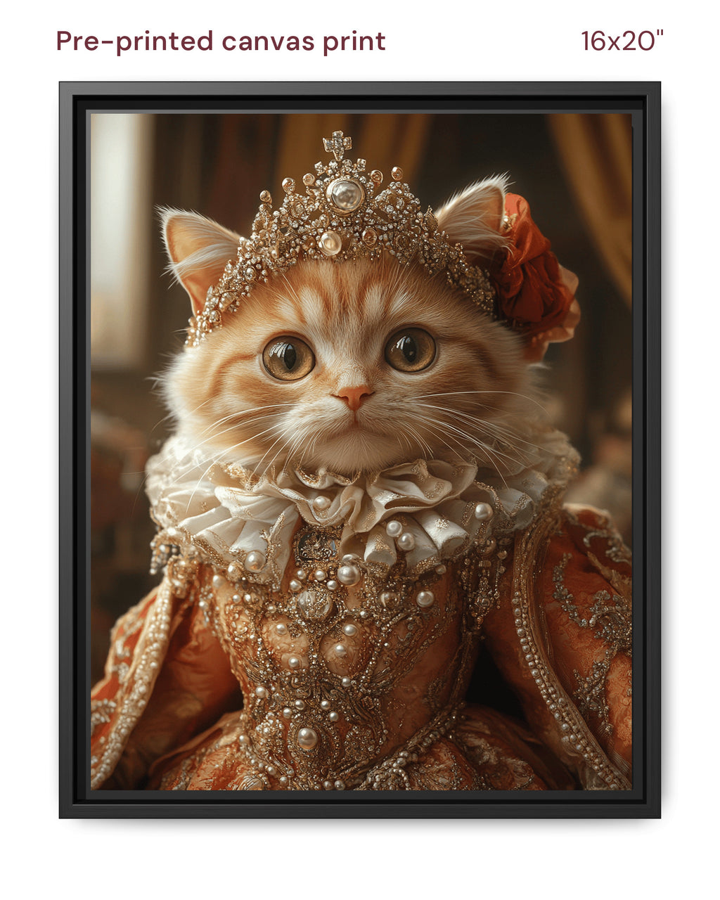 Canvas Print 16x20 Framed Black