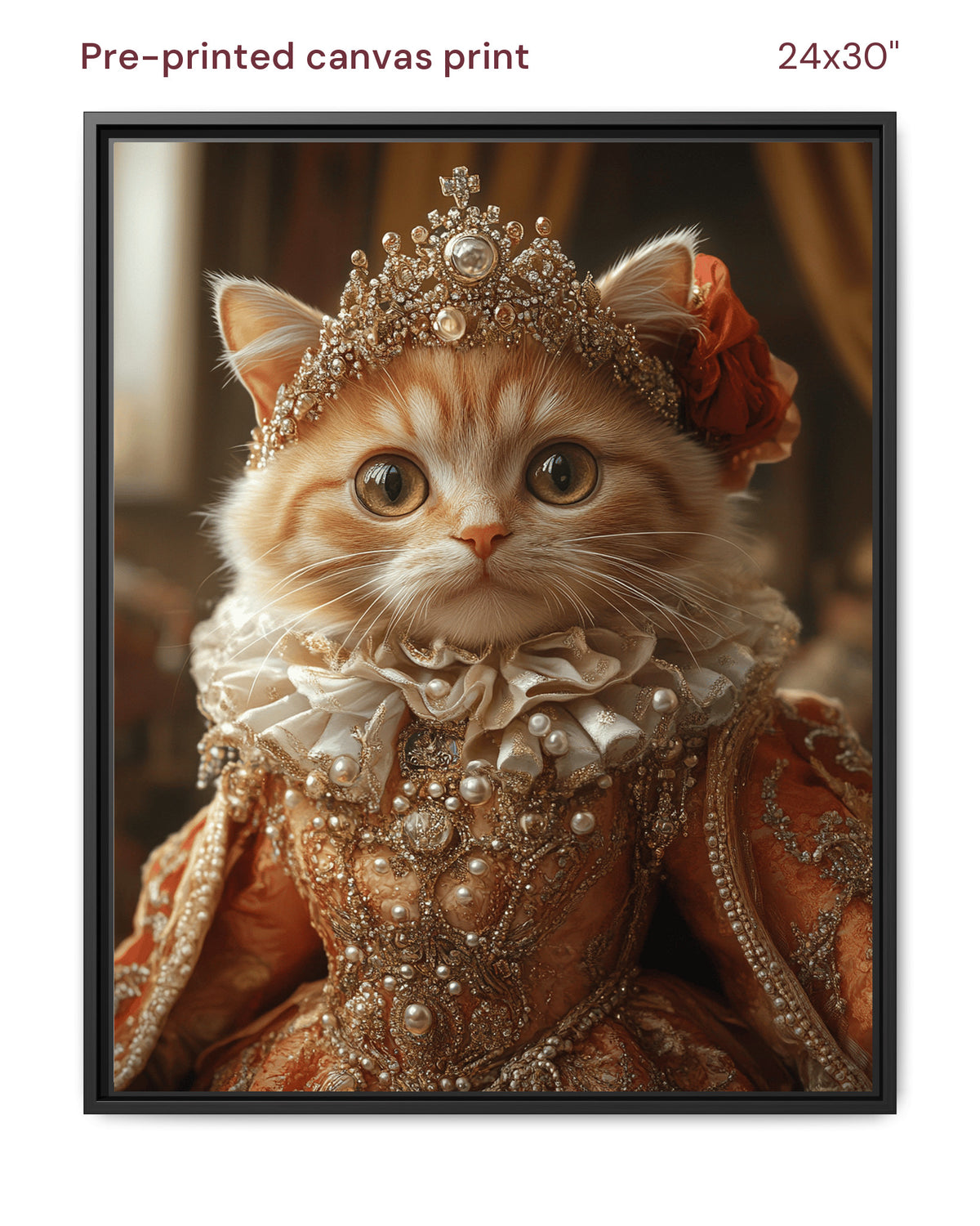 Canvas Print 24x30 Framed Black
