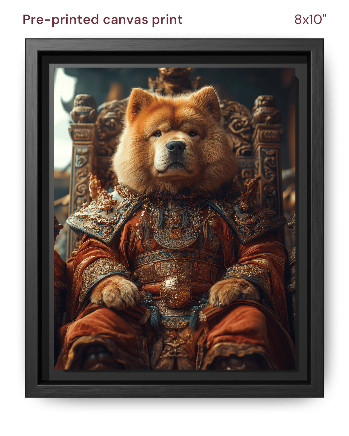 Canvas Print 8x10 Framed Black