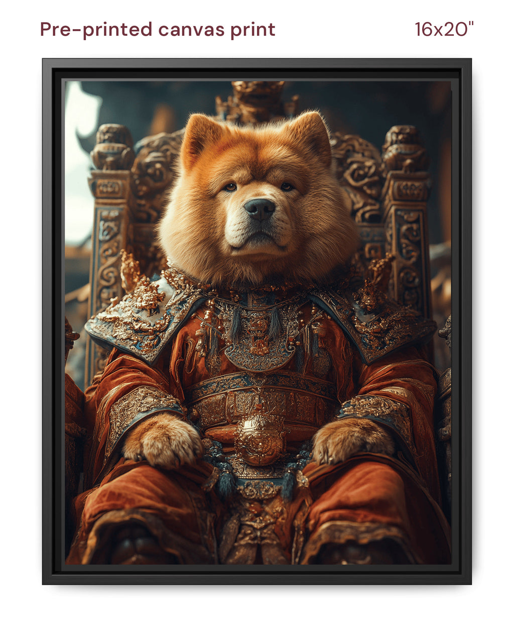 Canvas Print 16x20 Framed Black