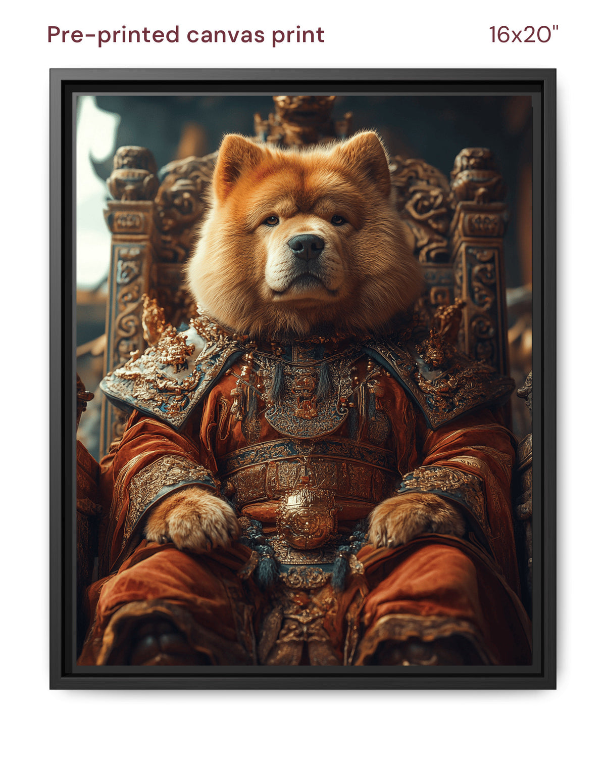 Canvas Print 16x20 Framed Black
