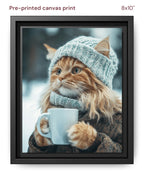 Canvas Print 8x10 Framed Black
