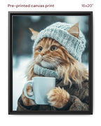 Canvas Print 16x20 Framed Black