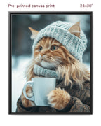 Canvas Print 24x30 Framed Black