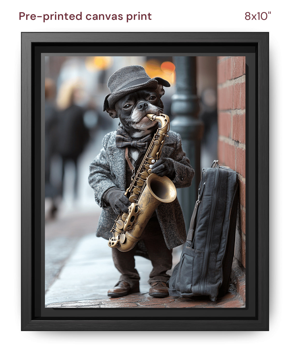 Canvas Print 8x10 Framed Black