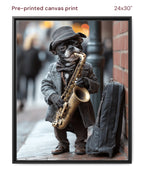 Canvas Print 24x30 Framed Black