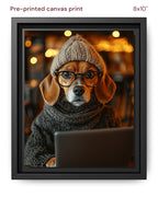 Canvas Print 8x10 Framed Black
