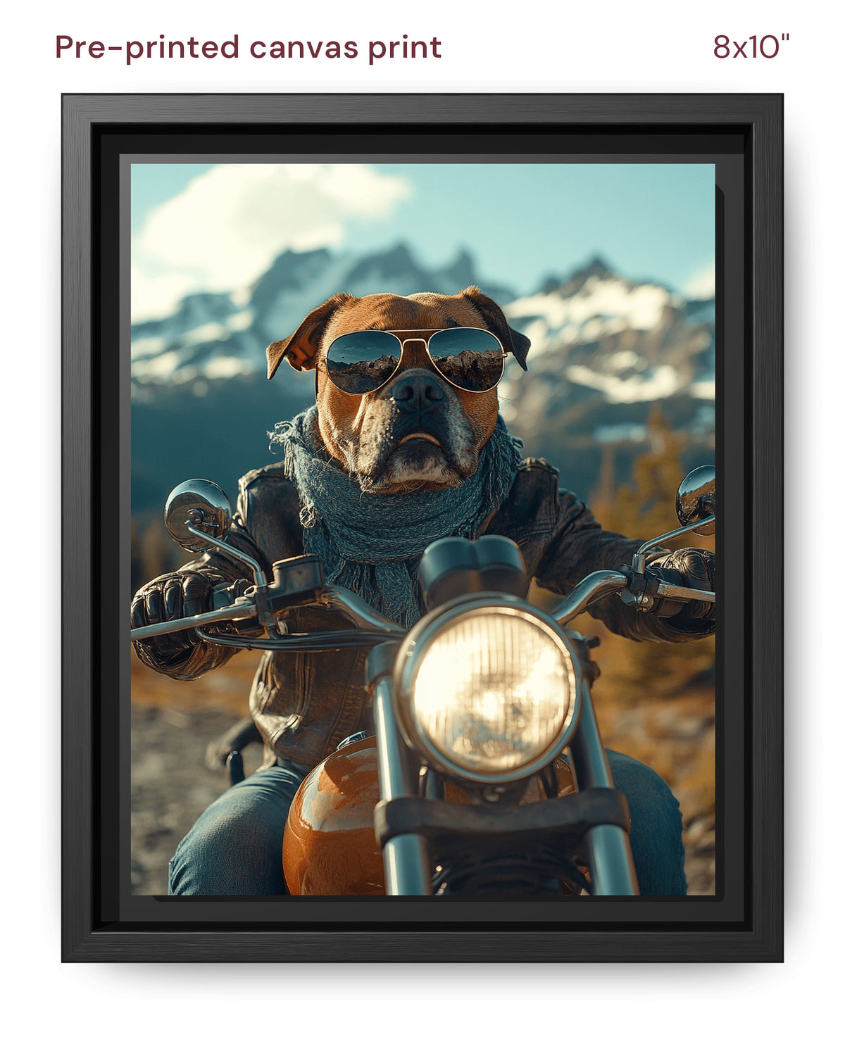 Canvas Print 8x10 Framed Black