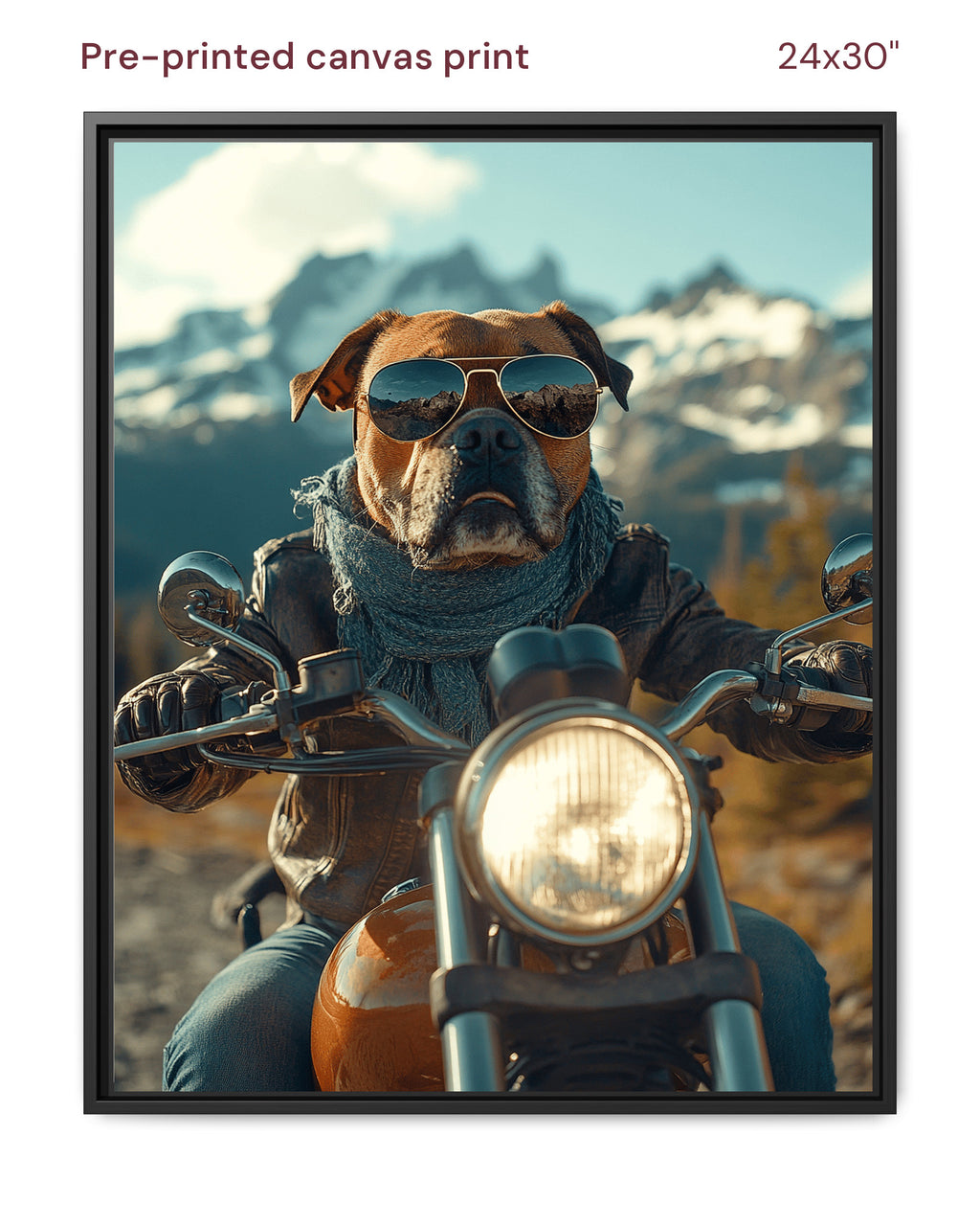 Canvas Print 24x30 Framed Black