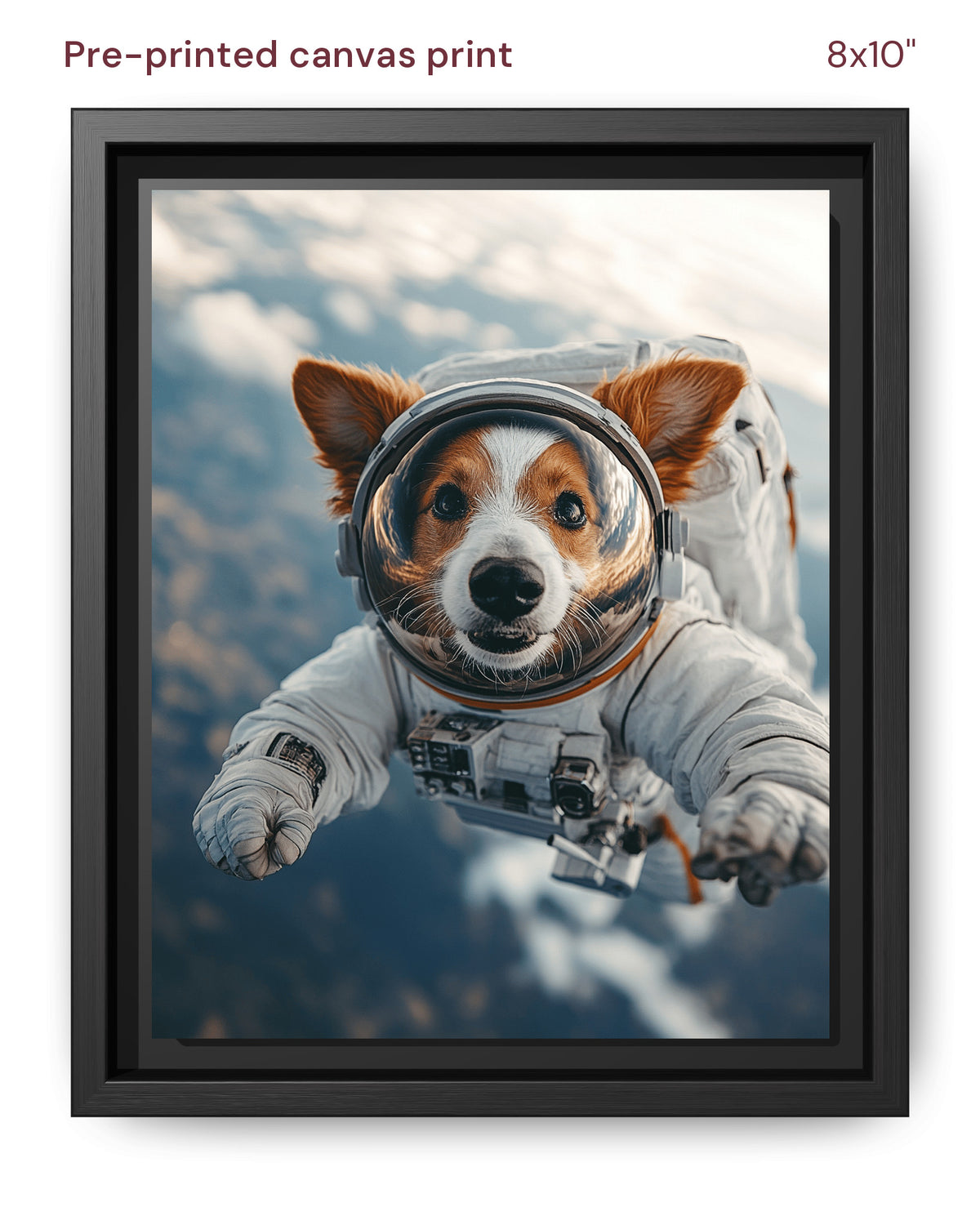 Canvas Print 8x10 Framed Black