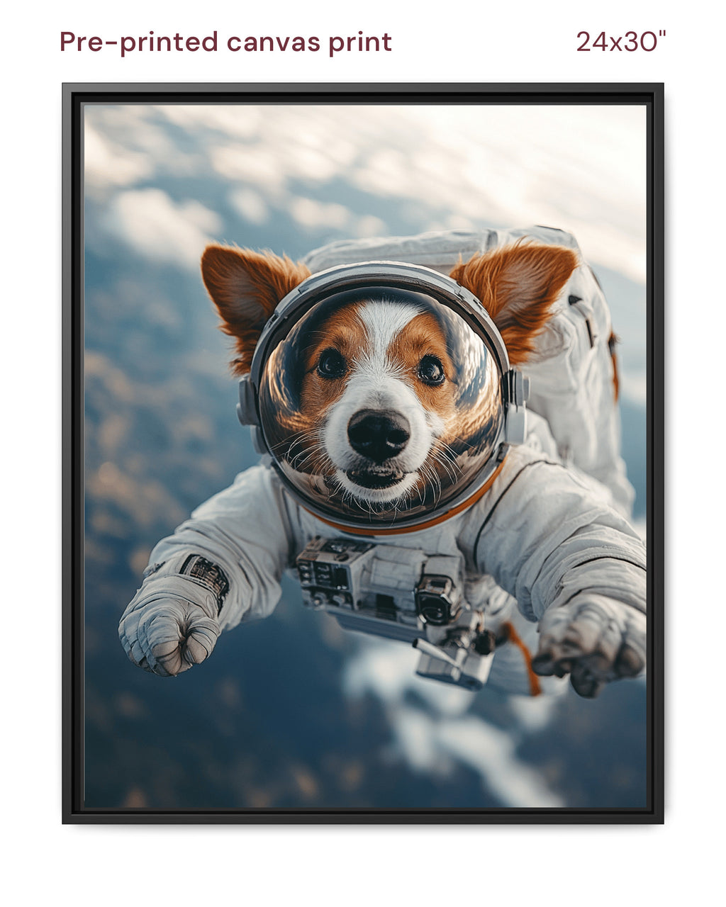 Canvas Print 24x30 Framed Black