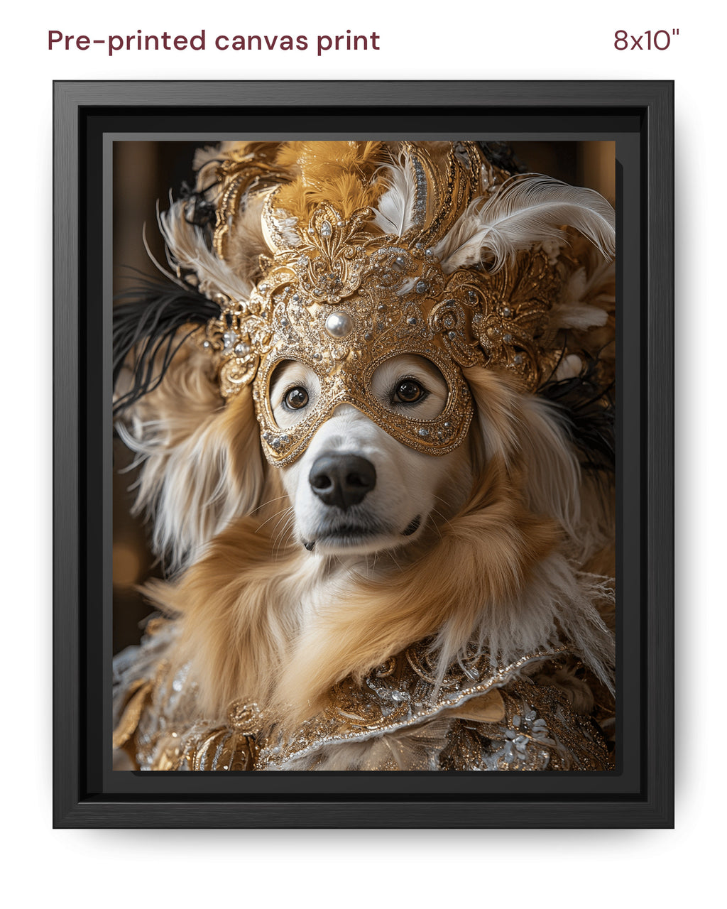 Canvas Print 8x10 Framed Black