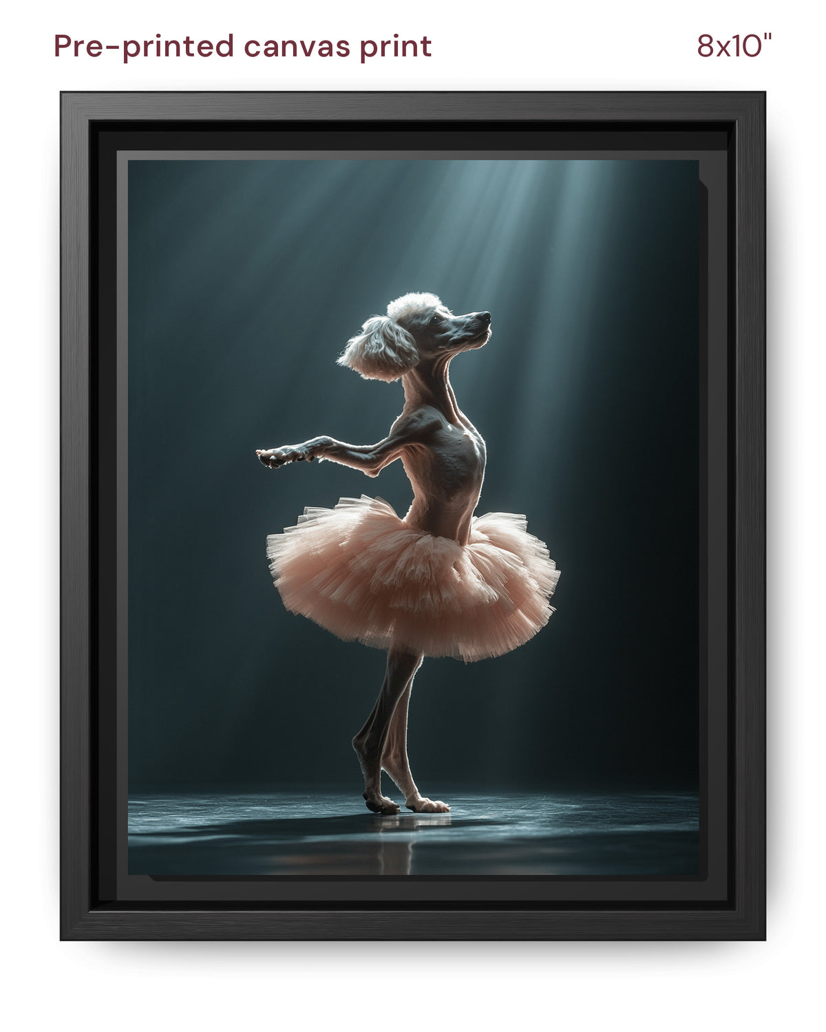 Canvas Print 8x10 Framed Black