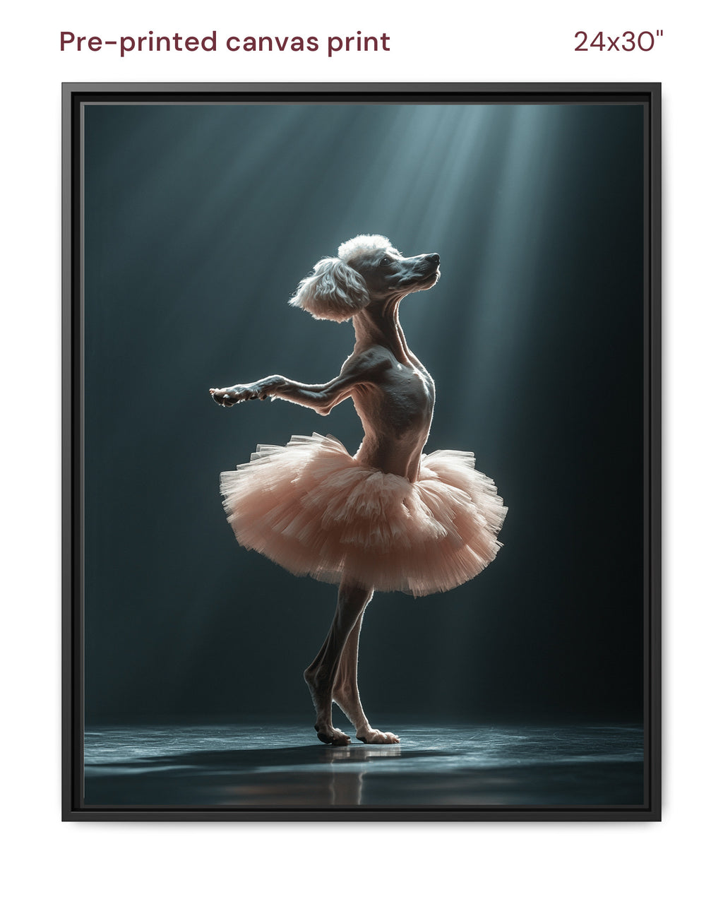 Canvas Print 24x30 Framed Black