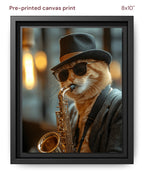Canvas Print 8x10 Framed Black