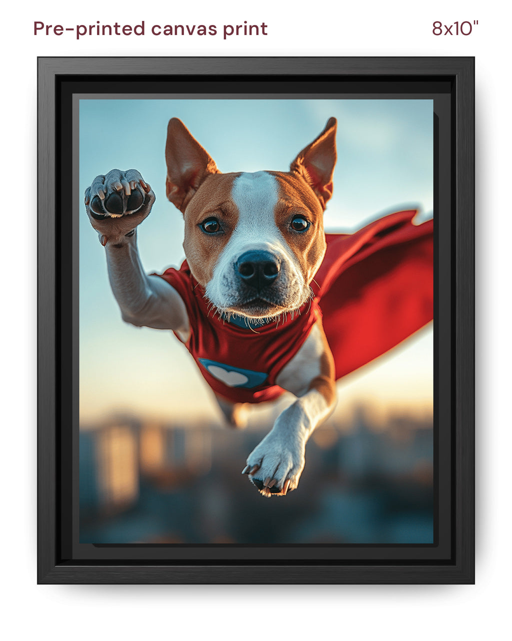 Canvas Print 8x10 Framed Black