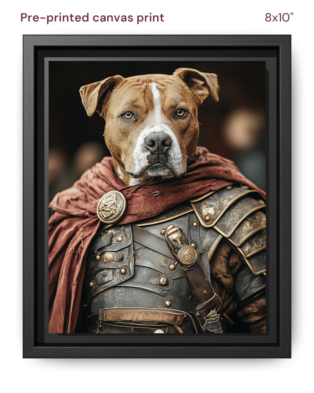 Canvas Print 8x10 Framed Black