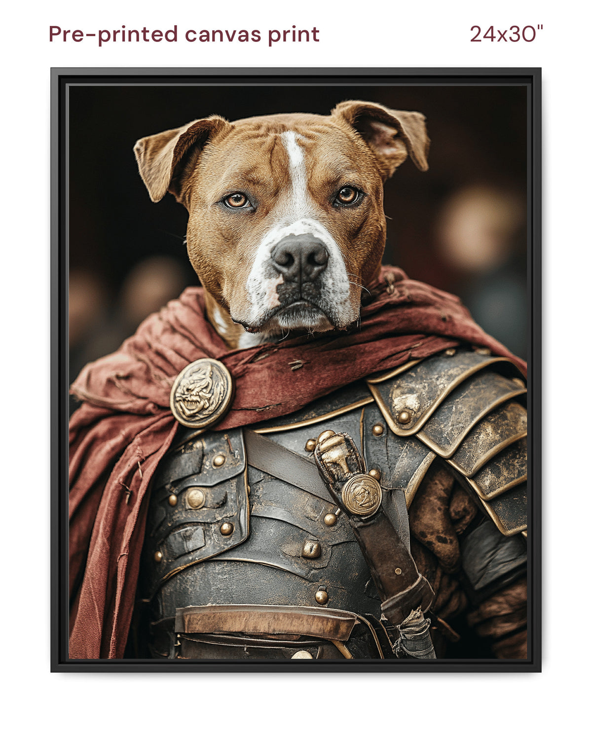Canvas Print 24x30 Framed Black