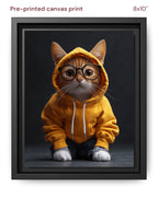Canvas Print 8x10 Framed Black