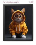 Canvas Print 16x20 Framed Black
