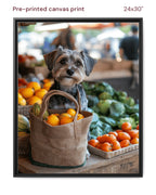 Canvas Print 24x30 Framed Black