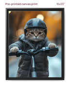 Canvas Print 16x20 Framed Black