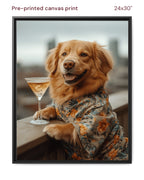 Canvas Print 24x30 Framed Black