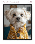 Canvas Print 24x30 Framed Black
