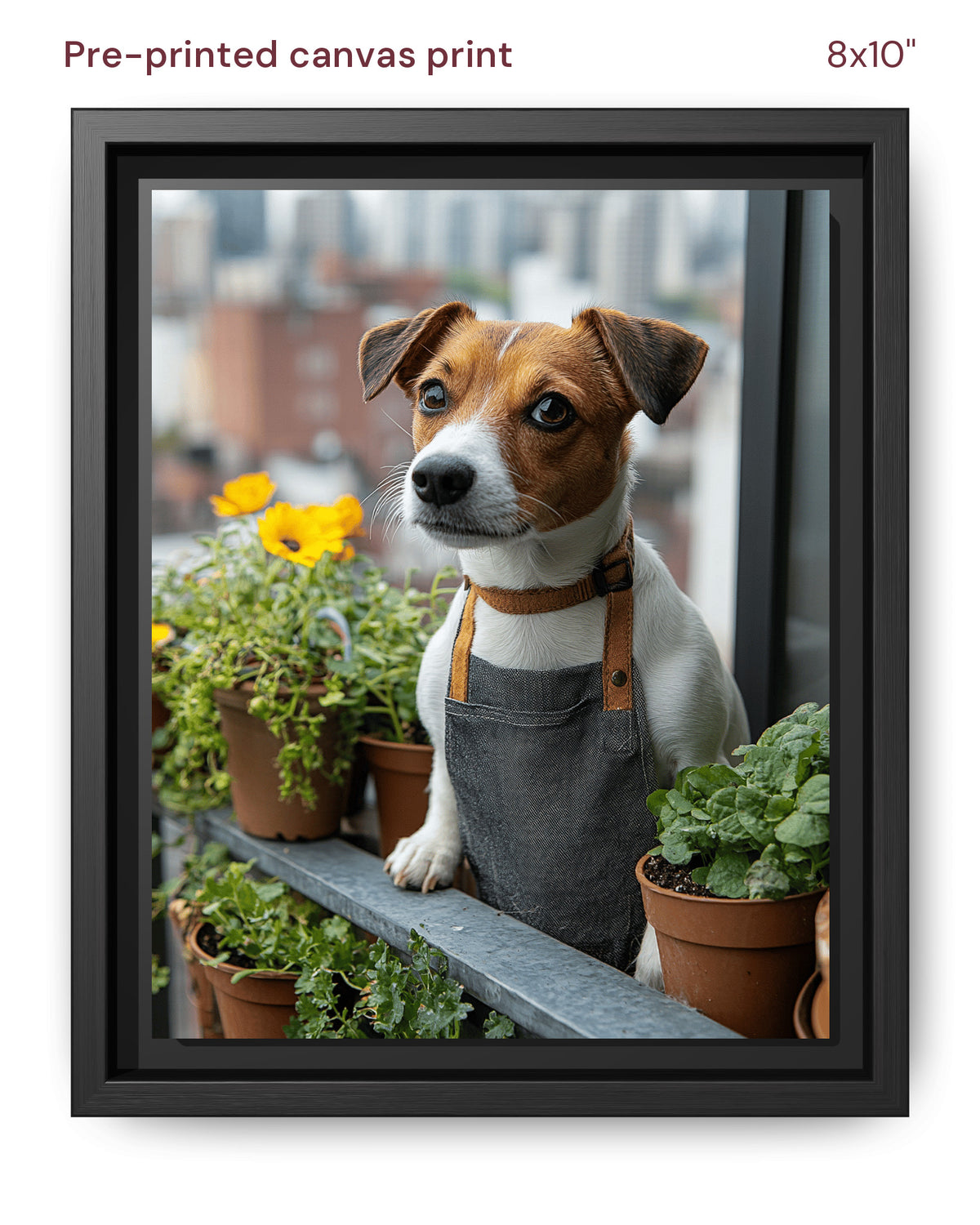 Canvas Print 8x10 Framed Black