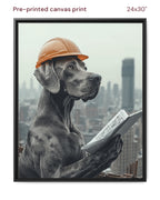 Canvas Print 24x30 Framed Black
