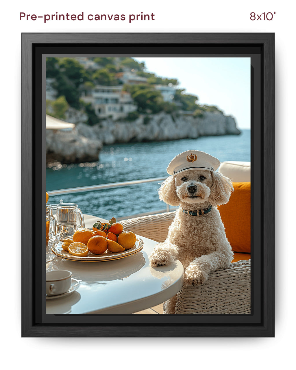 Canvas Print 8x10 Framed Black