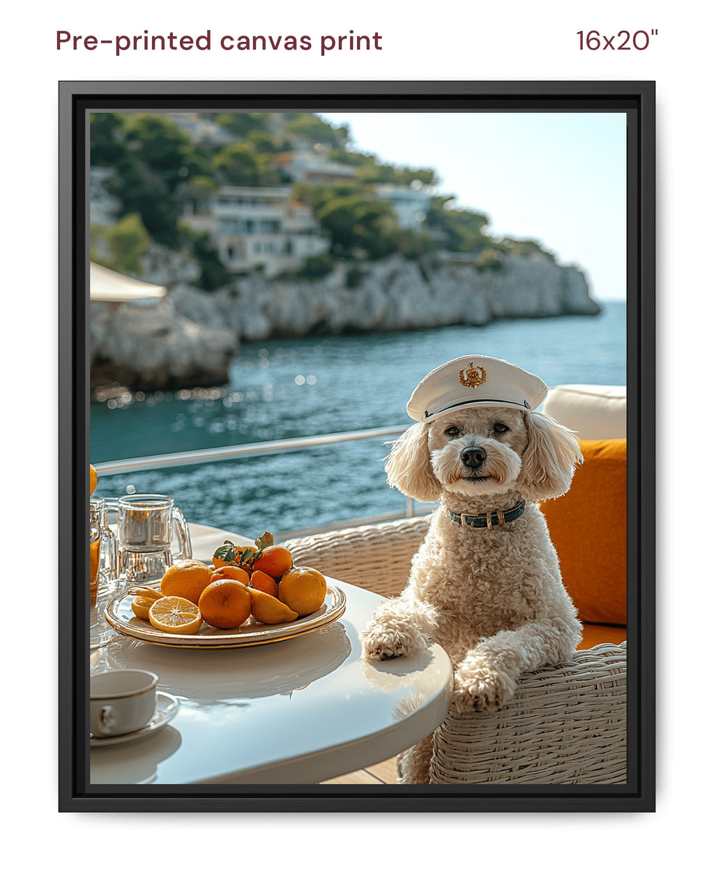 Canvas Print 16x20 Framed Black