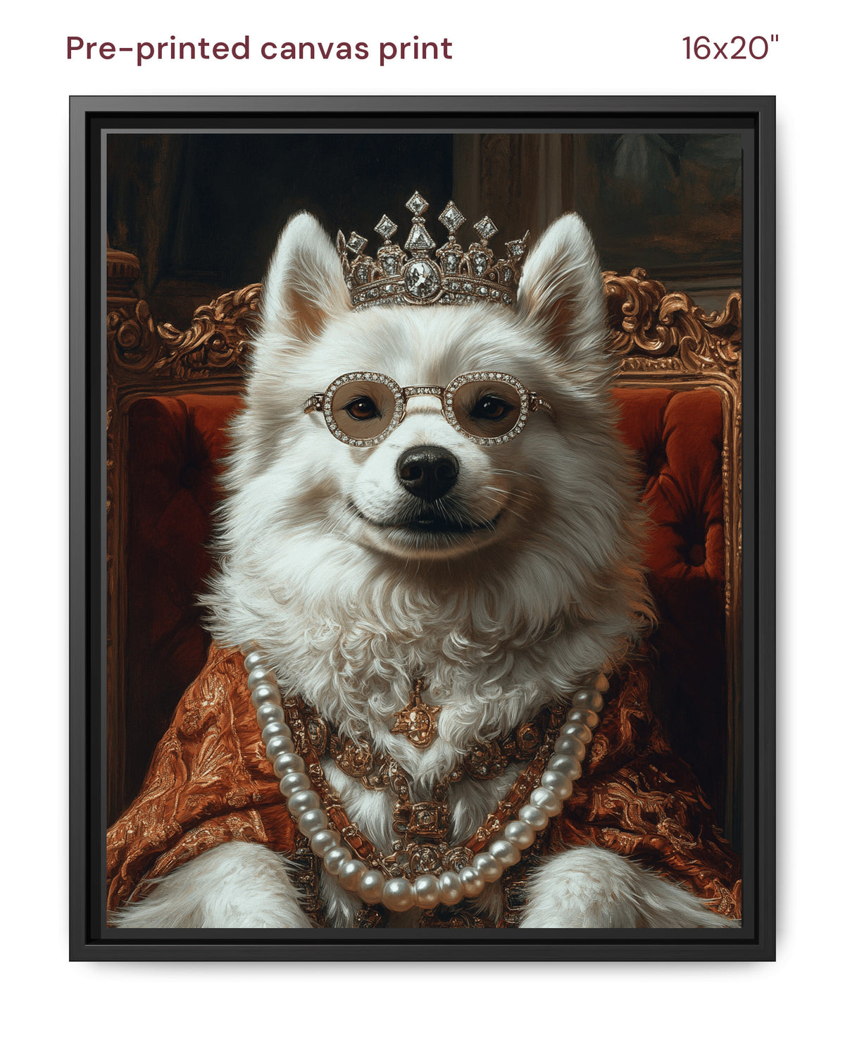 Canvas Print 16x20 Framed Black
