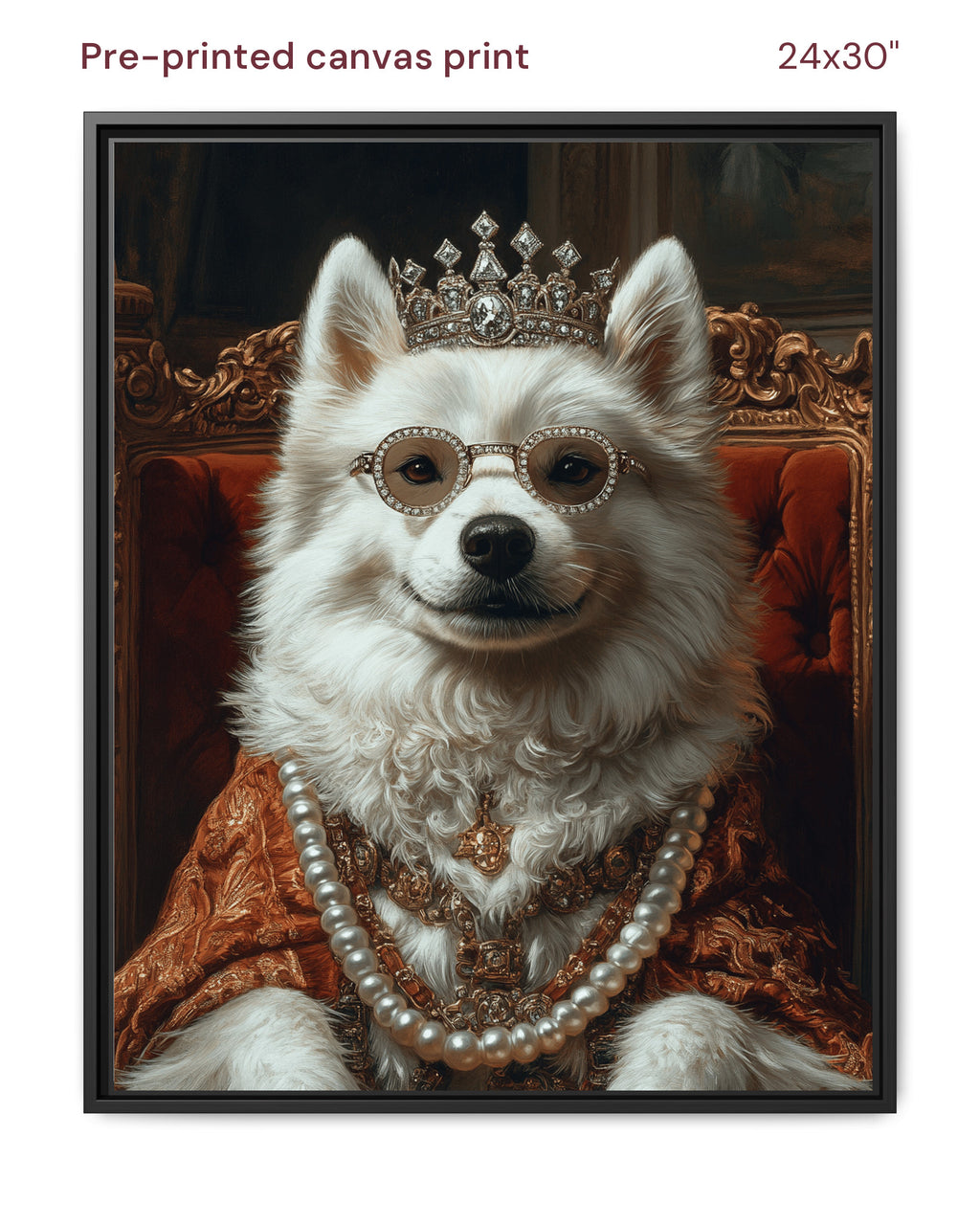 Canvas Print 24x30 Framed Black