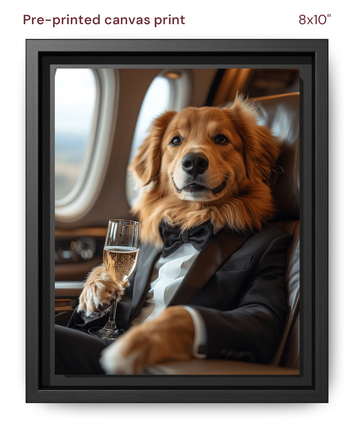 Canvas Print 8x10 Framed Black