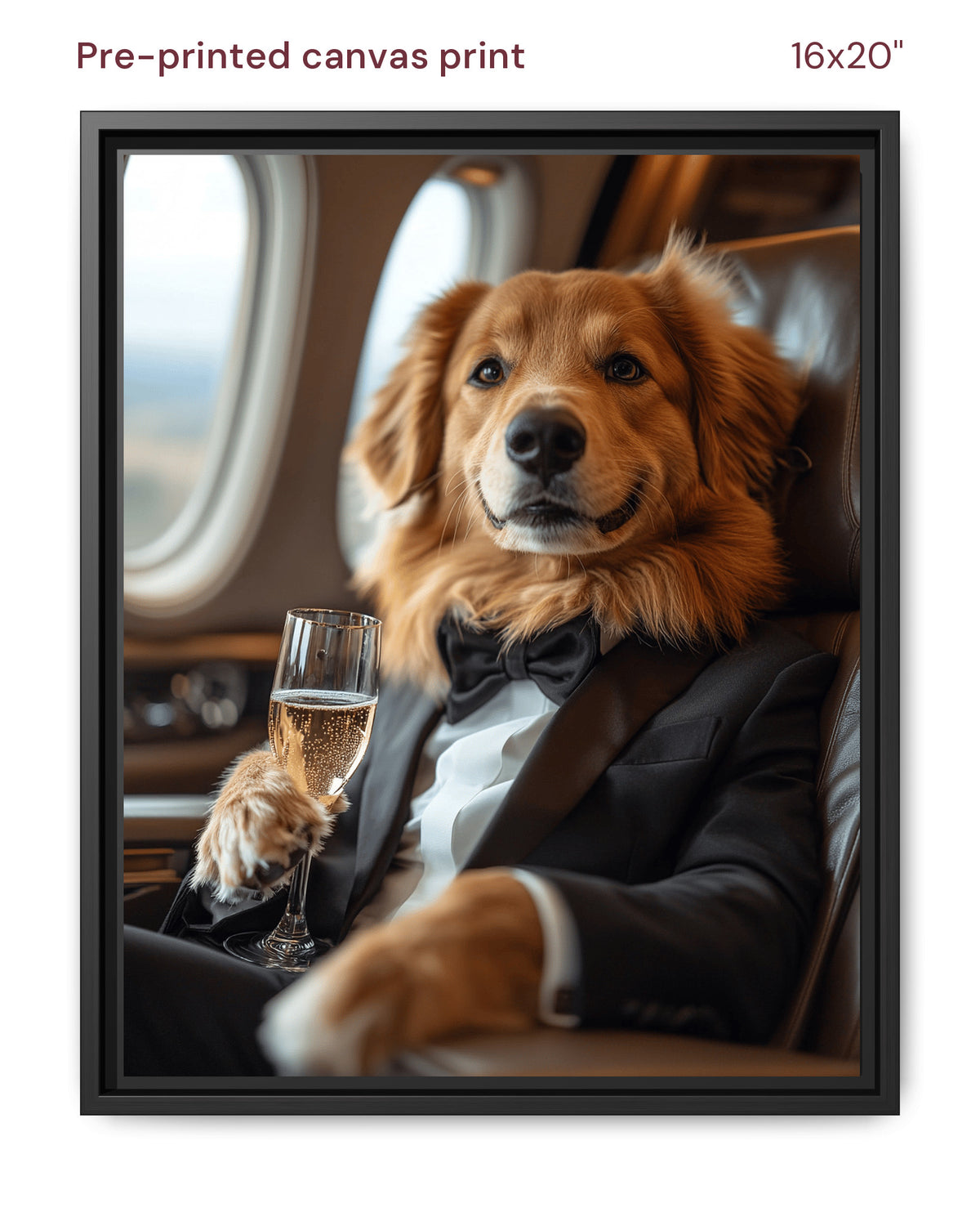 Canvas Print 16x20 Framed Black