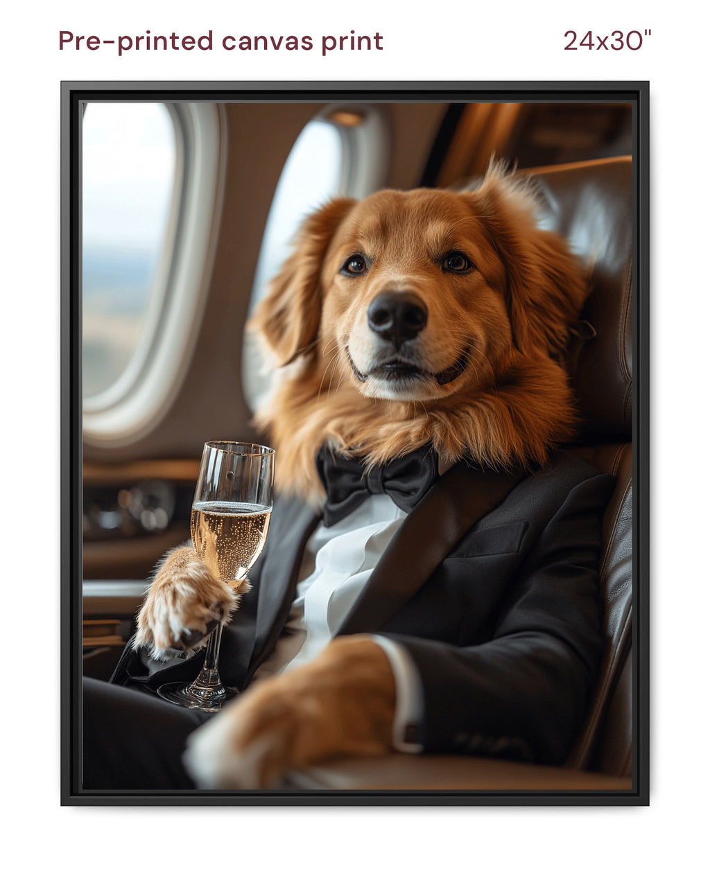 Canvas Print 24x30 Framed Black