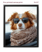 Canvas Print 16x20 Framed Black