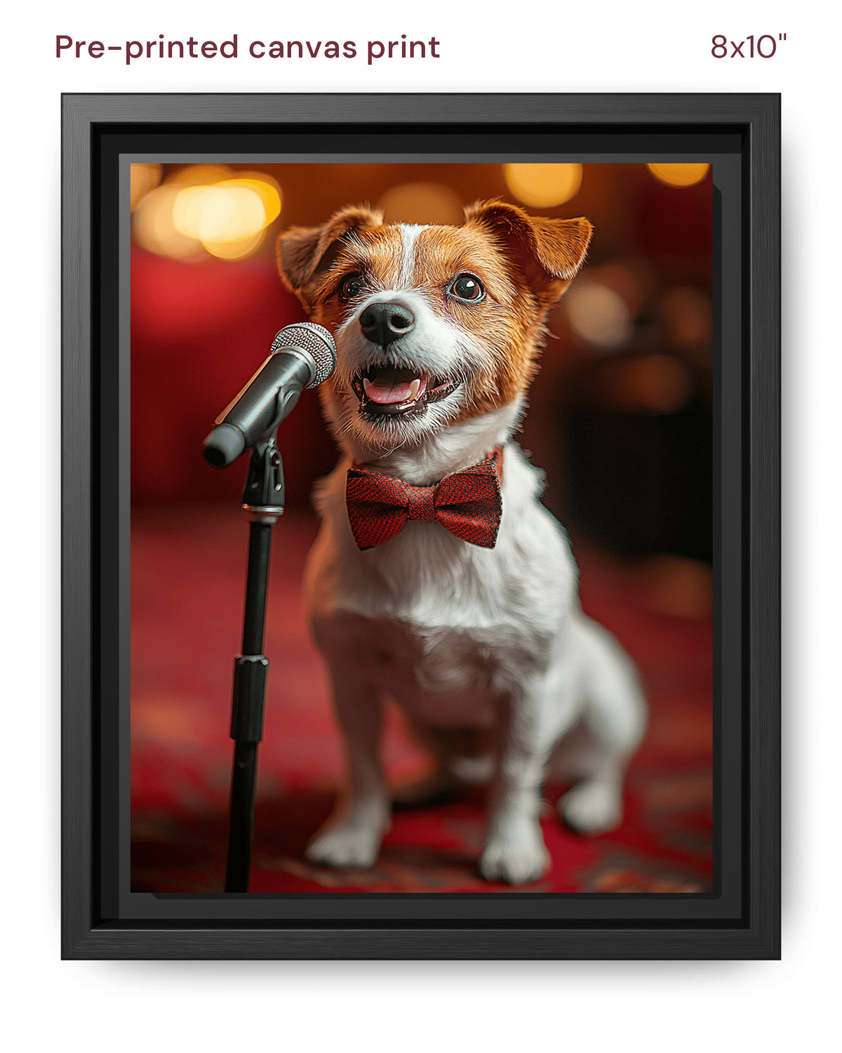 Canvas Print 8x10 Framed Black