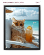 Canvas Print 16x20 Framed Black