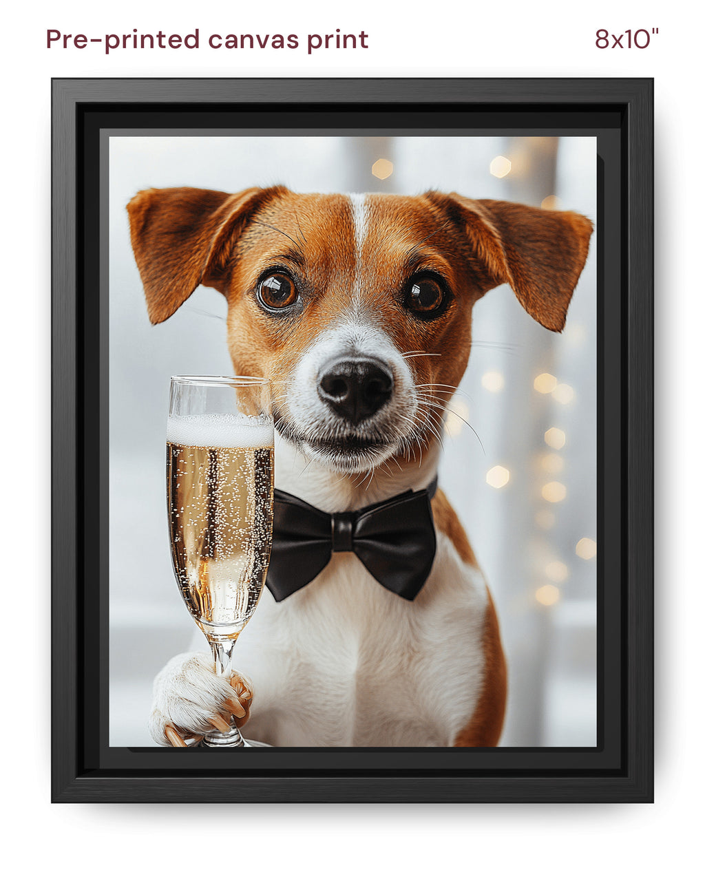 Canvas Print 8x10 Framed Black