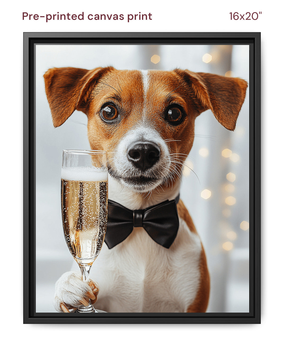 Canvas Print 16x20 Framed Black
