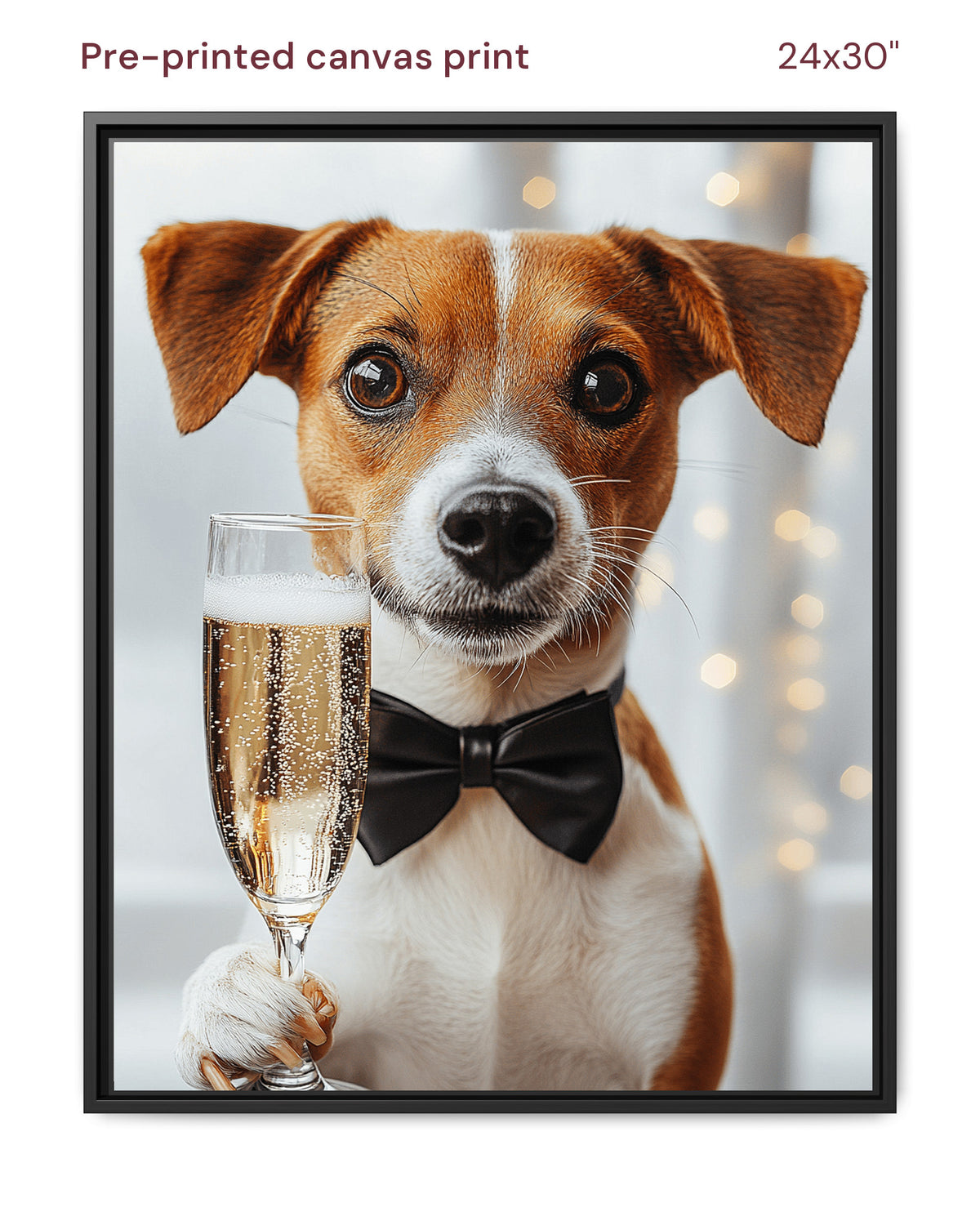 Canvas Print 24x30 Framed Black