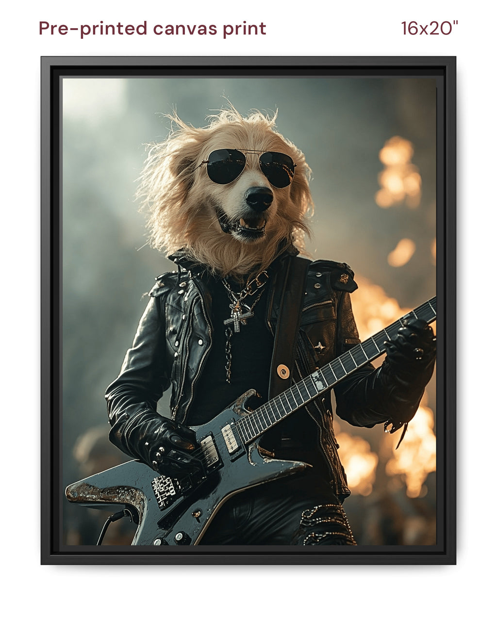 Canvas Print 16x20 Framed Black