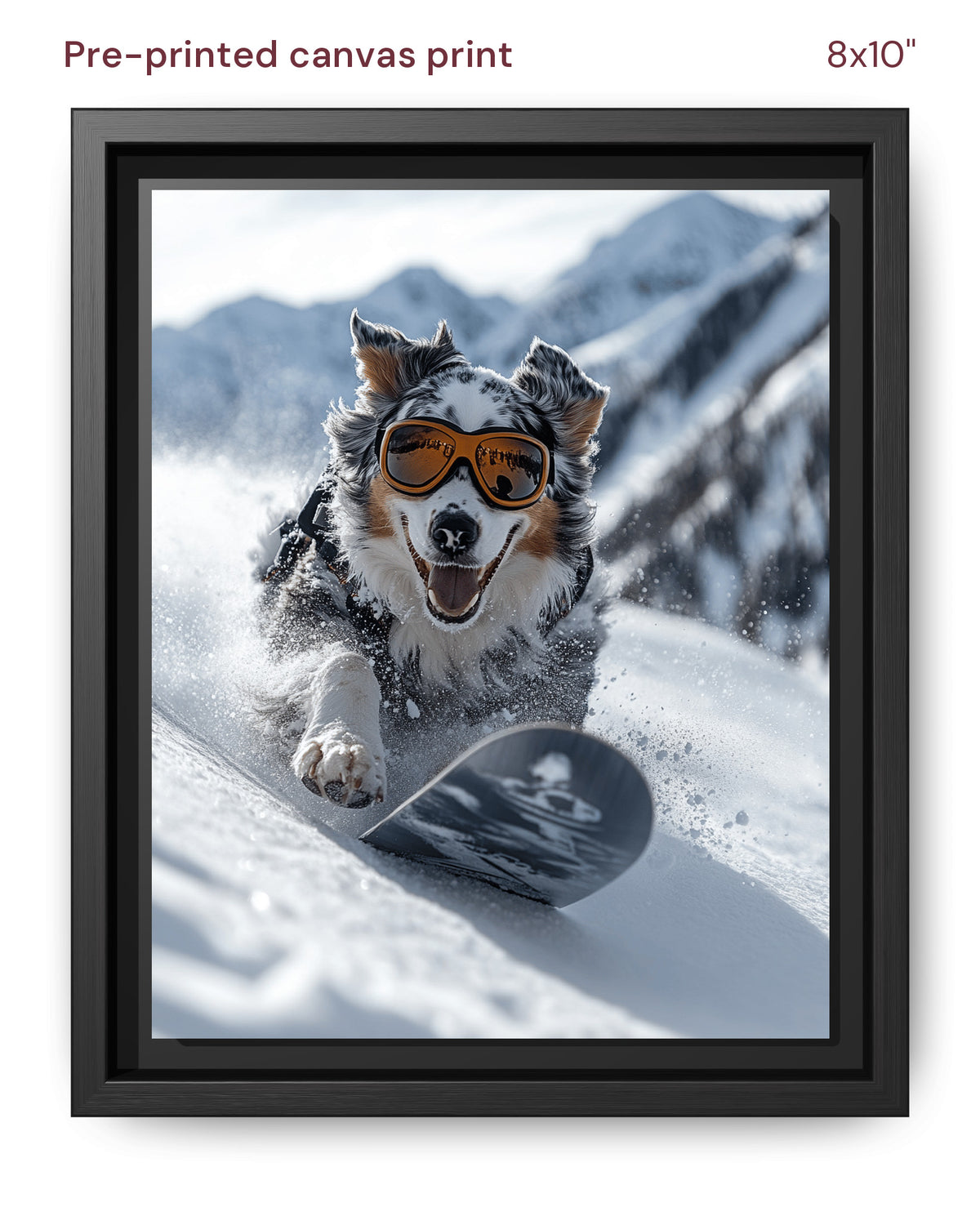 Canvas Print 8x10 Framed Black