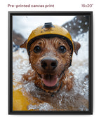 Canvas Print 16x20 Framed Black