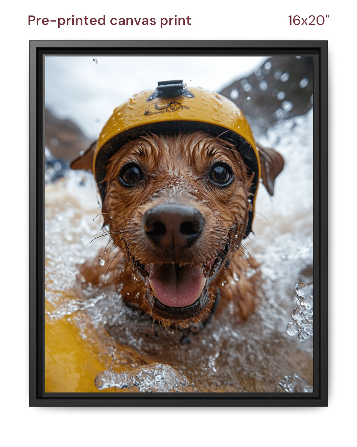 Canvas Print 16x20 Framed Black